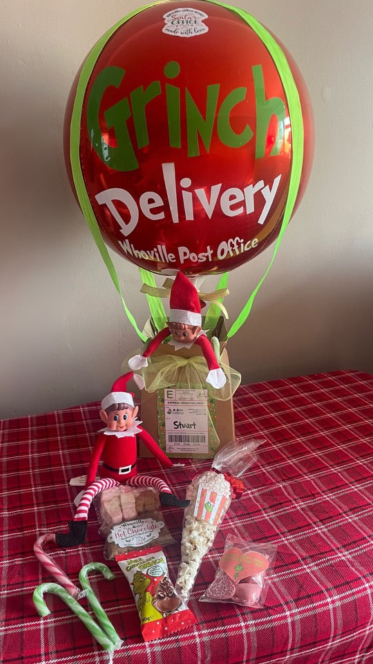 Grinch Delivery Hot Air Balloon (Deposit)