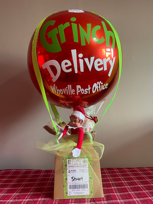Grinch Delivery Hot Air Balloon